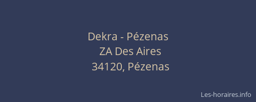 Dekra - Pézenas