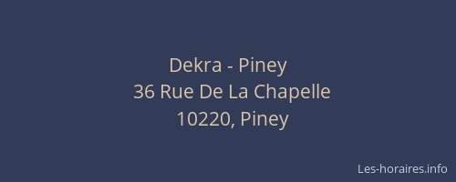 Dekra - Piney