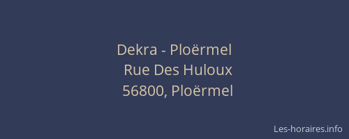 Dekra - Plo&euml;rmel