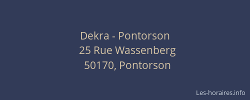 Dekra - Pontorson