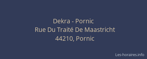 Dekra - Pornic