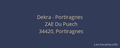 Dekra - Portiragnes