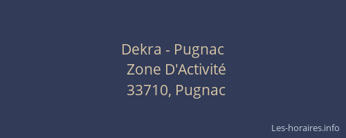 Dekra - Pugnac