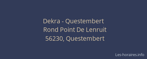 Dekra - Questembert
