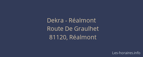 Dekra - Réalmont