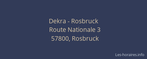 Dekra - Rosbruck