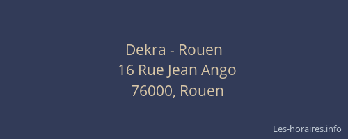 Dekra - Rouen