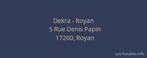 Dekra - Royan