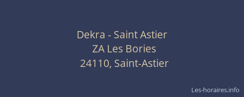 Dekra - Saint Astier