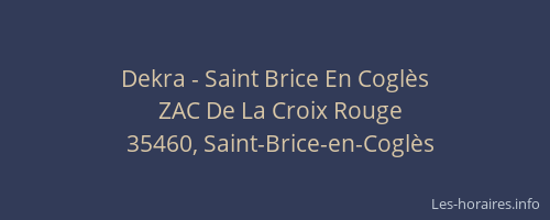 Dekra - Saint Brice En Coglès