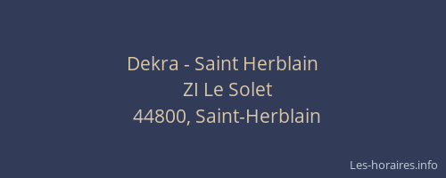 Dekra - Saint Herblain