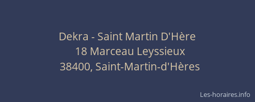 Dekra - Saint Martin D'Hère