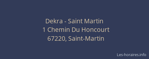 Dekra - Saint Martin