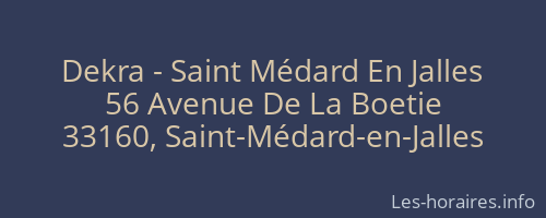 Dekra - Saint Médard En Jalles
