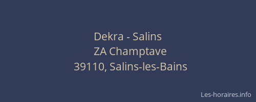 Dekra - Salins