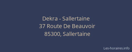 Dekra - Sallertaine