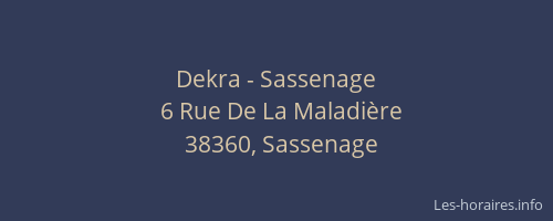 Dekra - Sassenage