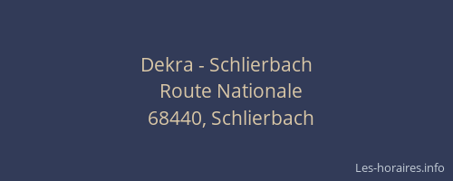Dekra - Schlierbach