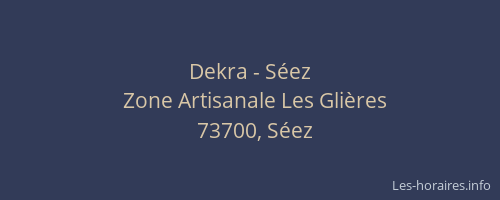 Dekra - S&eacute;ez