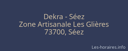 Dekra - Séez