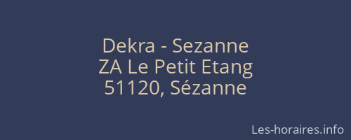 Dekra - Sezanne