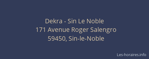 Dekra - Sin Le Noble
