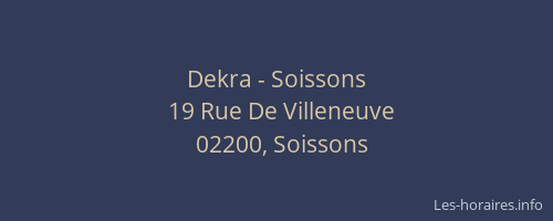 Dekra - Soissons