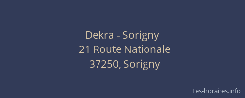 Dekra - Sorigny