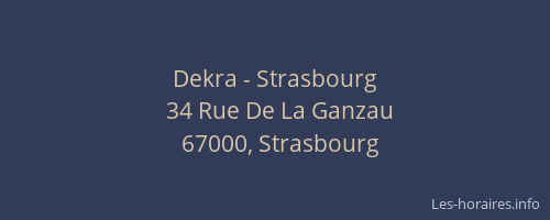 Dekra - Strasbourg