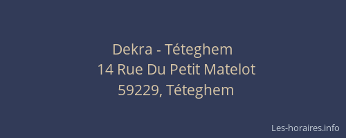 Dekra - Téteghem