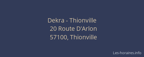 Dekra - Thionville