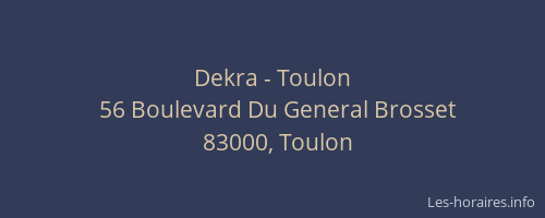 Dekra - Toulon