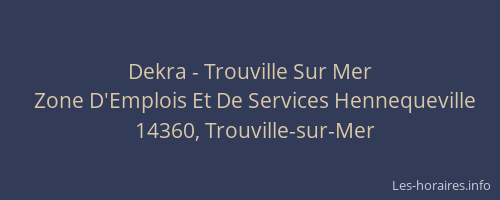 Dekra - Trouville Sur Mer