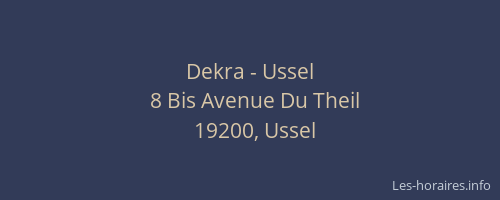 Dekra - Ussel