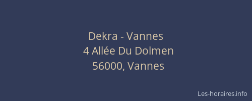 Dekra - Vannes
