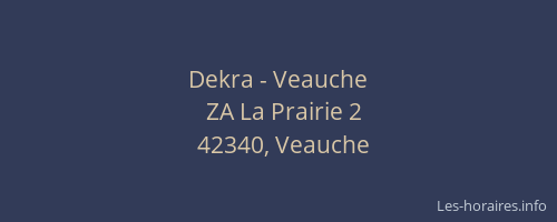 Dekra - Veauche