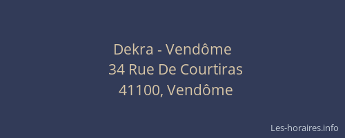 Dekra - Vendôme