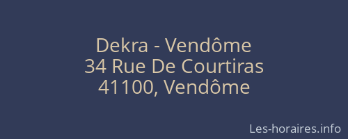 Dekra - Vendôme