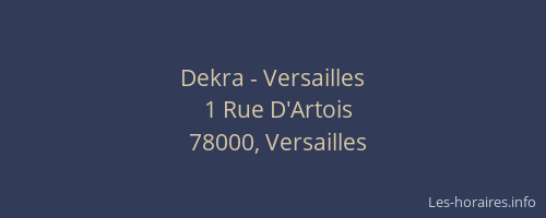Dekra - Versailles