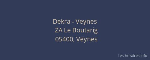 Dekra - Veynes