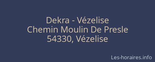 Dekra - Vézelise
