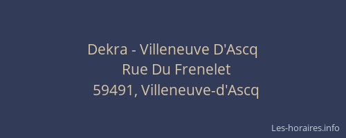 Dekra - Villeneuve D'Ascq