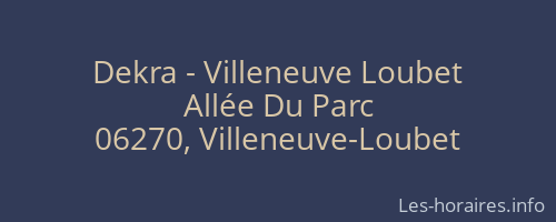 Dekra - Villeneuve Loubet