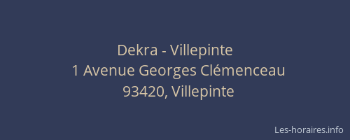 Dekra - Villepinte