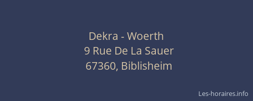 Dekra - Woerth