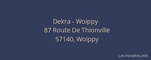 Dekra - Woippy