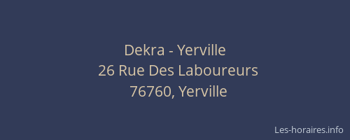 Dekra - Yerville