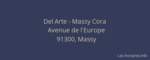 Del Arte - Massy Cora