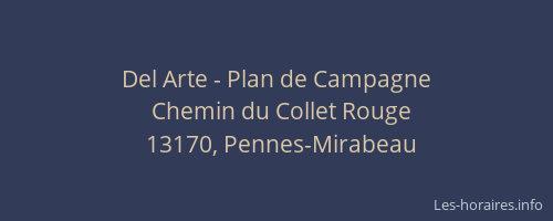 Del Arte - Plan de Campagne