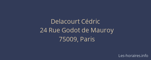 Delacourt Cédric